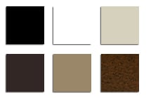 Black, White, Almond, Bronze, Adobe, &amp; Weathered Brown